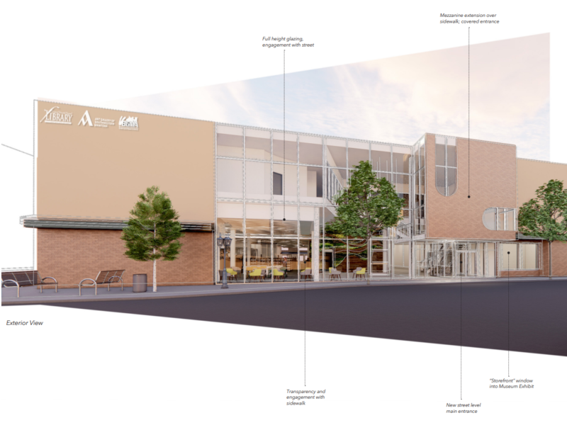 The Conceptual Design of The Brandon Library / Arts Building