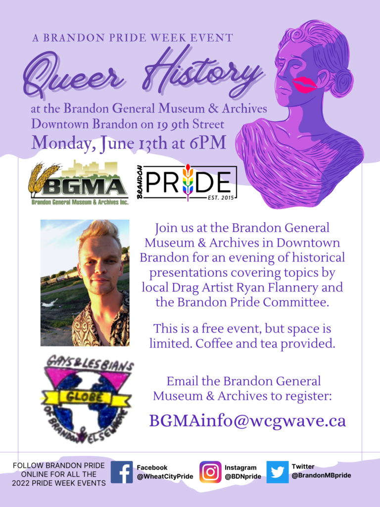 Queer History event presented by Brandon Pride at the BGMA