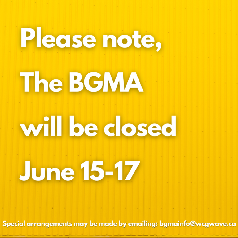 BGMA CLOSED June 15-17