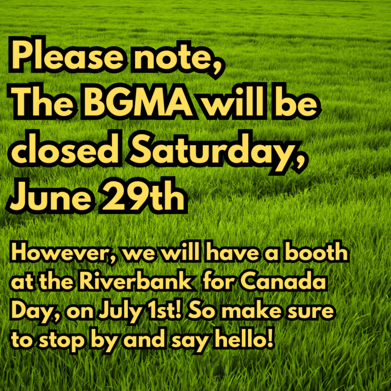 BGMA Canada Day Long Weekend Hours