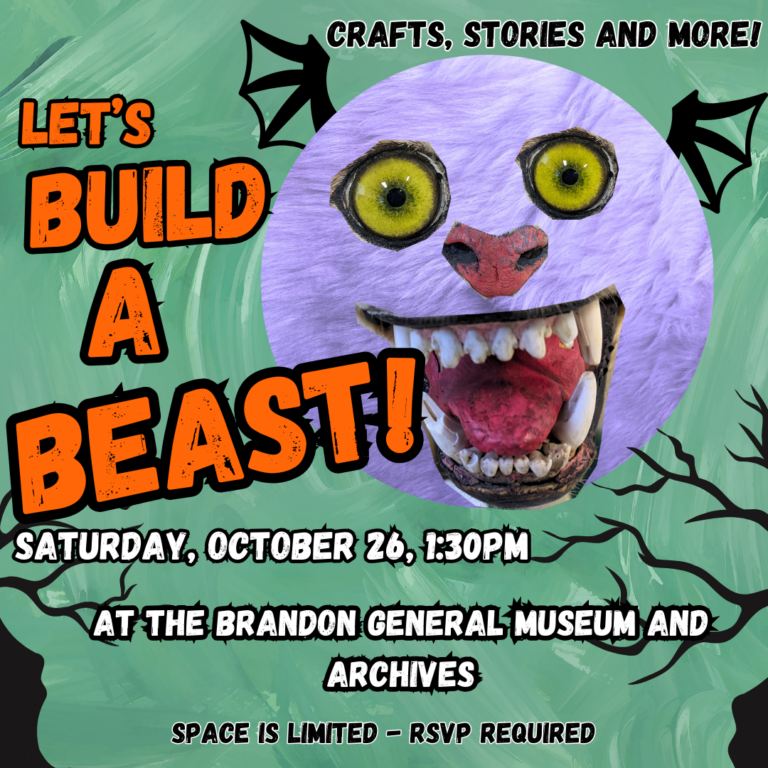 Let’s Build A Beast! Oct 26, 1:30pm