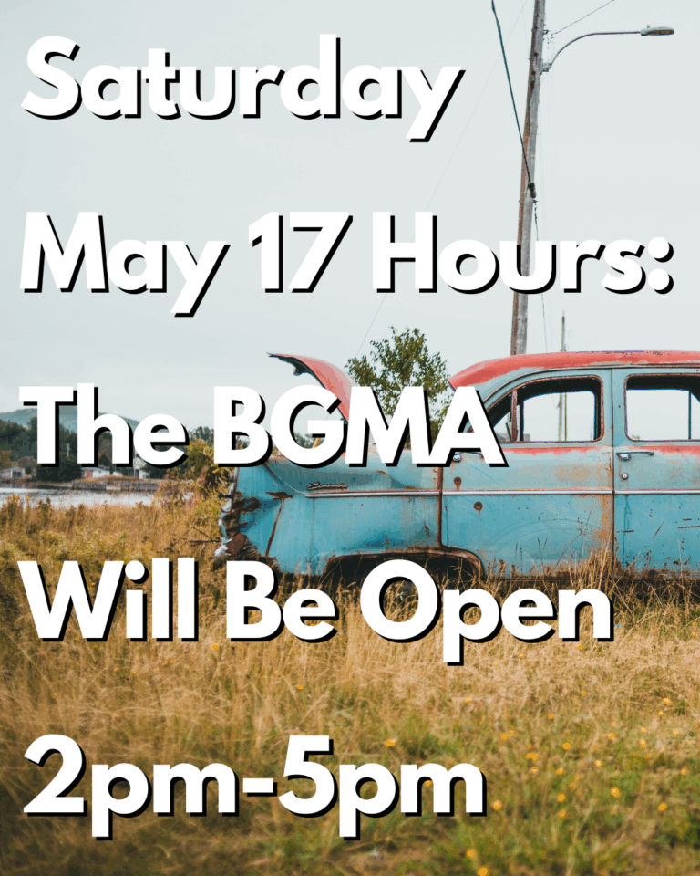 Saturday May 17 Hours: 2-5pm