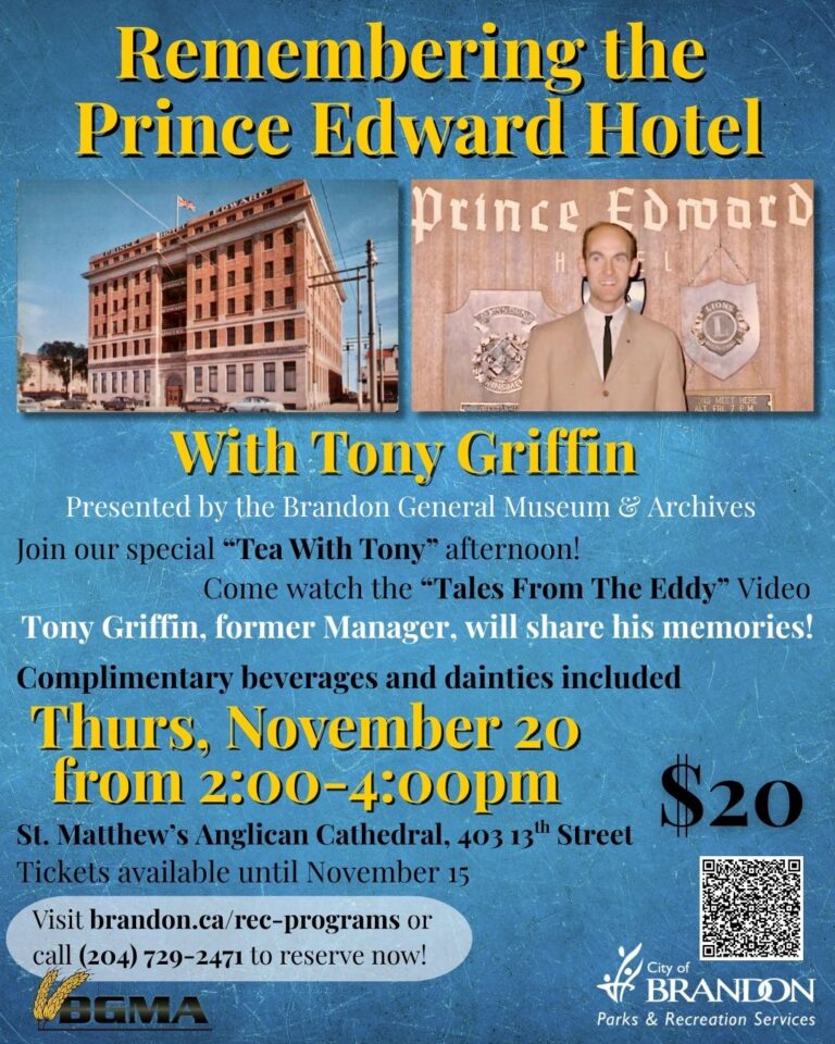 Remembering the Prince Edward Hotel Event Nov 20