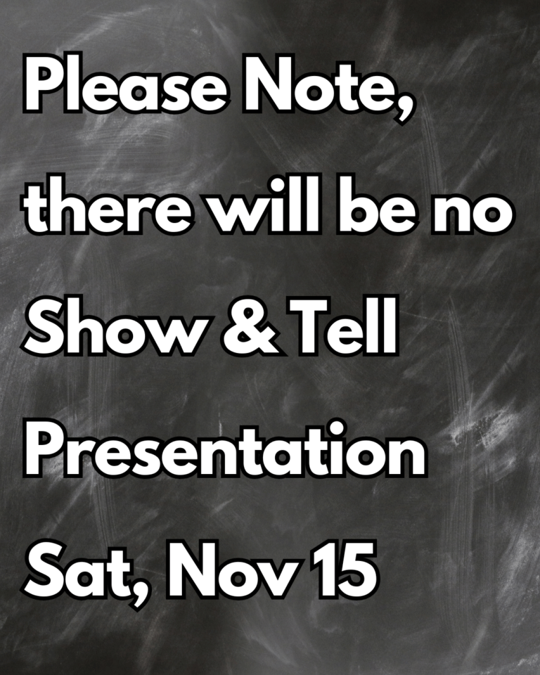 Show & Tell series to return in 2026!