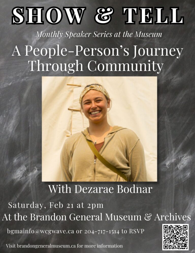 Show & Tell This Saturday, Feb 21 with Dezarae Bodnar