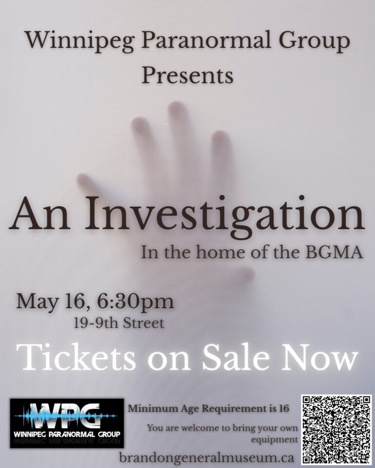 Winnipeg Paranormal Group Returns May 16